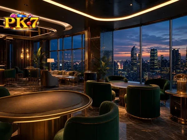 Overhead view of PK7's Single Deck Blackjack table